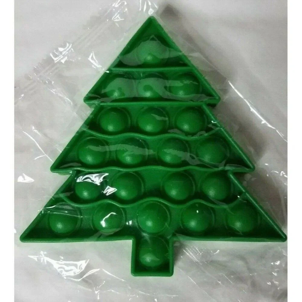 Fidget Toy Green Christmas Tree Push Pop